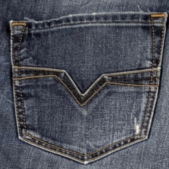 Diesel Larkee 0813Q Men’s Straight Leg Jeans Dark Wash Size 34    J1711 - Picture 6 of 8